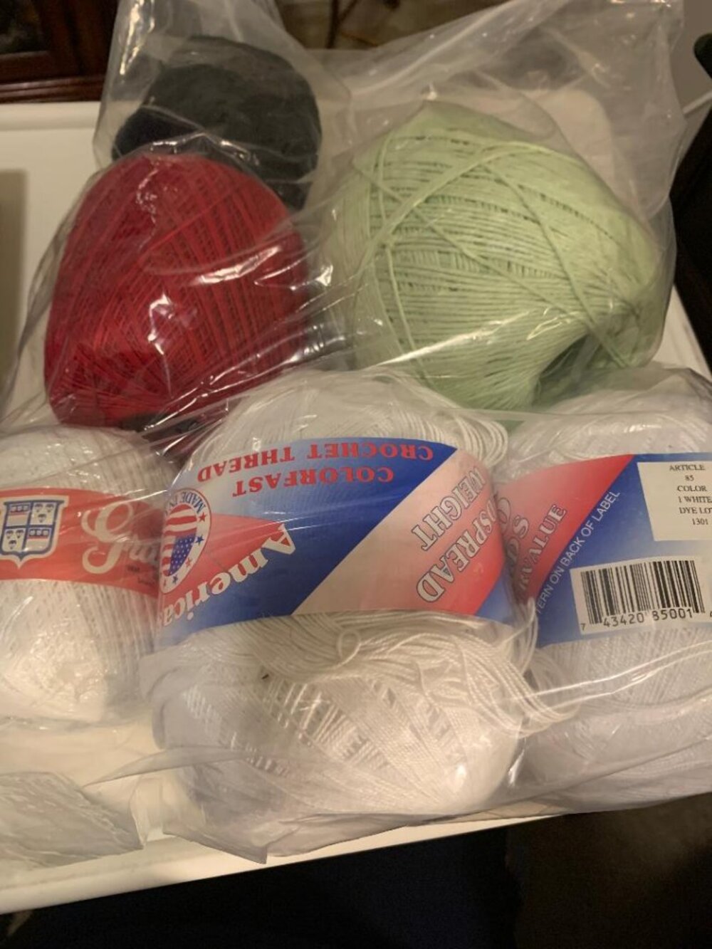Crochet Thread Mix Lot of 6 - LOT22-25